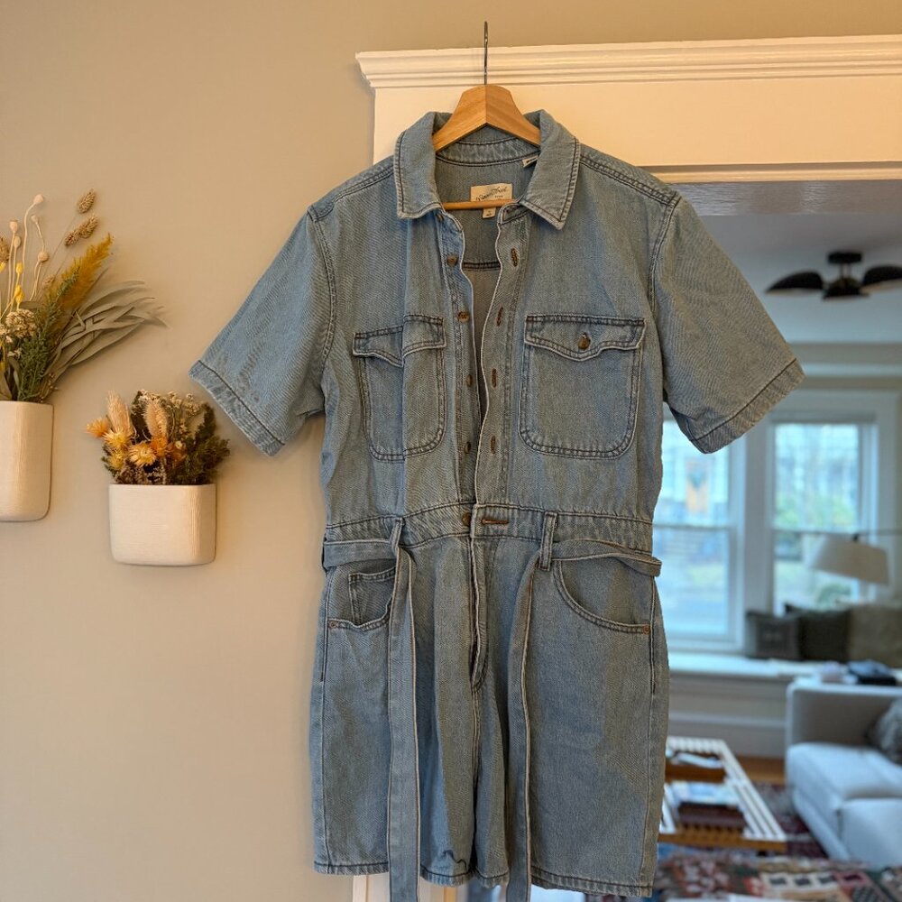 Denim Romper - image 3
